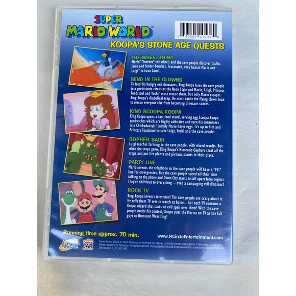 Super Mario World: Koopa's Stone Age Quests [DVD] 1991 - Picture 3 of 5